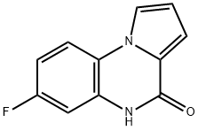 Pyrrolo[1,2-a]quinoxalin-4(5H)-one,7-fluoro-, 136773-67-6, 结构式