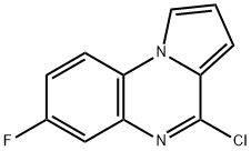 4-CHLORO-7-FLUOROPYRROLO[1,2-A]QUINOXALINE Struktur