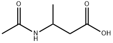 3-(アセチルアミノ)ブタン酸 化学構造式