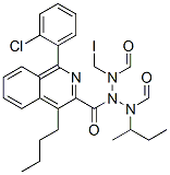 1-(2-chlorophenyl)-N-(1-methylpropyl)-N-(4-butyl-(N,N-dimethylamino)-3-isoquinolinecarboxamide)methyl iodide Structure