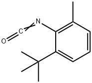 2-叔-丁基-6-甲基苯基异氰酸酯, 13680-30-3, 结构式