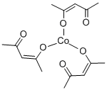 コバルト(III)トリス(4-オキソ-2-ペンテン-2-オラート) 化学構造式