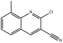 2-CHLORO-8-METHYLQUINOLINE-3-CARBONITRILE 结构式