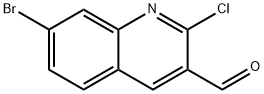7-BROMO-2-CHLOROQUINOLINE-3-CARBOXALDEHYDE Structure