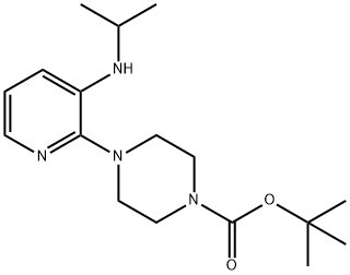 1-((1,1-DIMETHYLETHOXY)CARBONYL)-4-(3-((1-METHYLETHYL)AMINO)-2-PYRIDYL)PIPERAZINE|136818-14-9