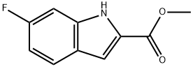 6-フルオロ-1H-インドール-2-カルボン酸メチル 化学構造式