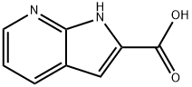 1H-ピロロ[2,3-B]ピリジン-2-カルボン酸 化学構造式