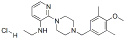 N-エチル-2-[4-(3,5-ジメチル-4-メトキシベンジル)-1-ピペラジニル]-3-ピリジンアミン・塩酸塩 化学構造式