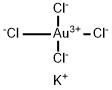 Potassium tetrachloroaurate Struktur