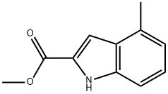 1H-Indole-2-carboxylic acid, 4-Methyl-, Methyl ester Structure