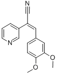 3-(3,4-ジメトキシフェニル)-2-(3-ピリジニル)プロペンニトリル 化学構造式