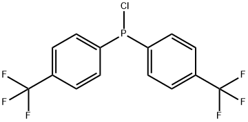 クロロビス(P-トリフルオロメチルフェニル)ホスフィン 化学構造式
