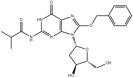 8-BENZYLOXY-N2-ISOBUTYRYL-2'-DEOXYGUANOSINE Structure