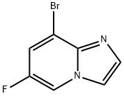 IMidazo[1,2-a]pyridine, 8-broMo-6-fluoro-, 1368664-08-7, 结构式