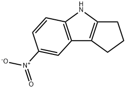 CYCLOPENT[B]INDOLE, 1,2,3,4-TETRAHYDRO-7-NITRO- Structure