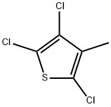 3-Methyl-2,4,5-trichlorothiophene Structure