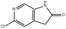 5-クロロ-1H-ピロロ[2,3-C]ピリジン-2(3H)-オン 化学構造式