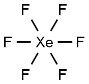 六氟化氙,13693-09-9,结构式