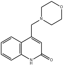 4-吗啉-4-甲基-1H-喹啉-2-酮, 13694-07-0, 结构式