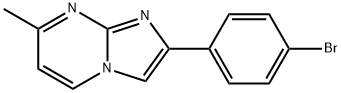 2-(4-溴苯基)-咪唑并[1,2-A]-7-甲基嘧啶, 13694-13-8, 结构式