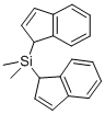 ジメチルビス(インデニル)シラン 化学構造式