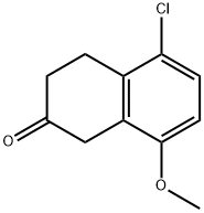 5-氯-8-甲氧基-3,4-二氢-1H-2-萘酮, 136949-71-8, 结构式