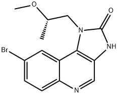8-溴-1-((S)-2-甲氧基丙基)-1H-咪唑并[4,5-C]喹啉-2(3H)-酮 结构式
