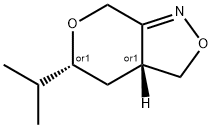 7H-Pyrano[3,4-c]isoxazole,3,3a,4,5-tetrahydro-5-(1-methylethyl)-,trans-(9CI) Structure