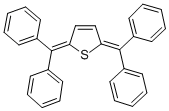 2,5-Bis(diphenylmethylene)-2,5-dihydrothiophene Structure