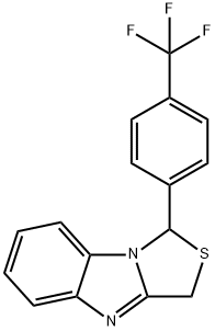 1H,3H-Thiazolo[3,4-a]benzimidazole, 1-[4-(trifluoromethyl)phenyl]- Structure