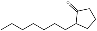 2-ヘプチルシクロペンタノン 化学構造式