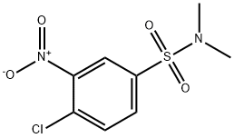 4-クロロ-N,N-ジメチル-3-ニトロベンゼンスルホンアミド 化学構造式