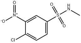 4-クロロ-N-メチル-3-ニトロベンゼンスルホンアミド 化学構造式