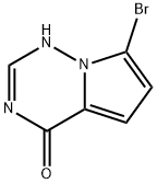 7-bromo-3H,4H-pyrrolo[2,1-f][1,2,4]triazin-4-one Struktur