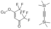 [二(三甲基甲硅烷基)乙酰亚基](六氟乙酰基丙酮酸根)铜(I), 137039-38-4, 结构式