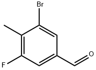 3-溴-5-氟-4-甲基苯甲醛 结构式