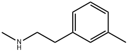 N-[2-(3-メチルフェニル)エチル]-N-メチルアミン 化学構造式