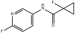 Cyclopropanecarboxamide, 1-fluoro-N-(6-fluoro-3-pyridinyl)- (9CI) Structure