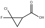 2-CHLORO-2-FLUOROCYCLOPROPANECARBOXYLIC ACID Struktur