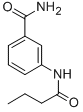 3-(N-butyrylamino)benzamide Structure