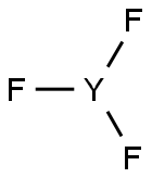 トリフルオロイットリウム 化学構造式