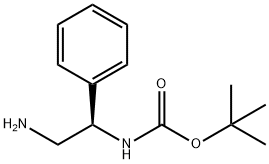 (S)-N-(2-氨基-1-苯基乙基)氨基甲酸叔丁酯, 137102-65-9, 结构式