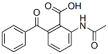 2-(Acetylamino)-6-benzoylbenzoic acid Struktur