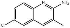 2アミノ6クロロ3メチルキノリン 化学構造式