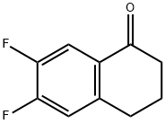 6,7二氟-3,4-二氢-2H-1-萘酮 结构式