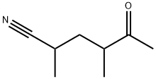 Hexanenitrile, 2,4-dimethyl-5-oxo- (9CI) Structure