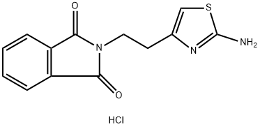 2-[2-(2-Amino-1,3-thiazol-4-yl)ethyl]-1H-isoindole-1,3(2H)-dione hydrochloride, 2-[2-(2-Amino-1,3-thiazol-4-yl)ethyl]isoindolin-1,3-dione hydrochloride Structure