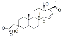 16Β-甲基孕甾-9(11),15-二烯-3Β,17Α-二醇-20-酮-3-醋酸酯, 13712-05-5, 结构式
