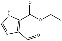 5-ホルミル-1H-イミダゾール-4-カルボン酸エチル 化学構造式