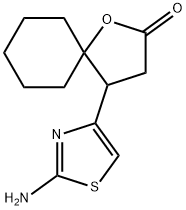 4-(2-AMINO-THIAZOL-4-YL)-1-OXA-SPIRO[4.5]DECAN-2-ONE Structure